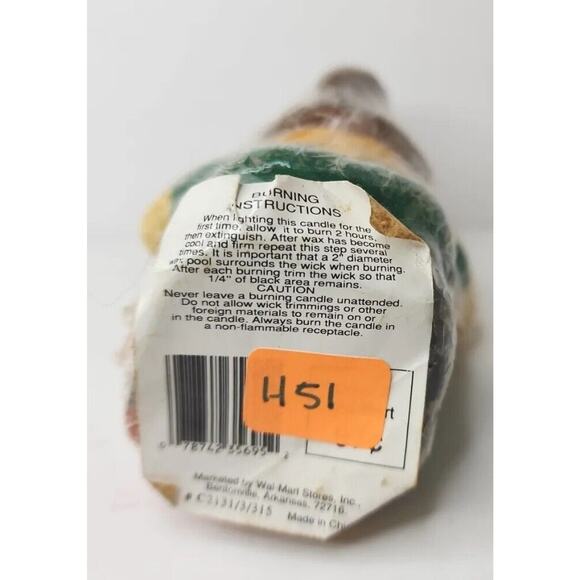 Vintage Epi International Witch & Pumpkin Candle New in Packaging 4" SKU H51 - Picture 7 of 7